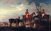 John Ferneley John,Henry and Francis Grant at Melton oil on canvas